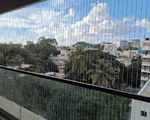 Balcony invisible grill safety